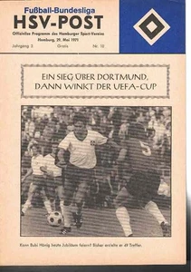 Cuaderno de programa de fútbol 70/71 Liga Hamburgo SV - Borussia Dortmund - Imagen 1 de 1