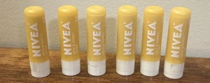 6 Tubes, Nivea Lip Care , Milk & Honey 0.17 Oz - Picture 1 of 7