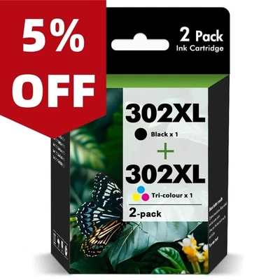 DRUCKER PATRONEN für HP 302 XL OfficeJet 3636 3630 3831 3833 3835 3830 Envy 4525 - Bild 1 von 4