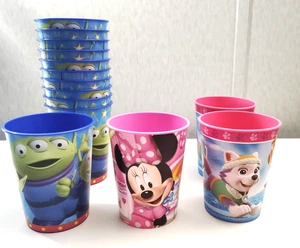 Toy Story Aliens Paw Patrol Minnie 14 Plastic Cups  BPA free made in USA 16 oz - Picture 1 of 4
