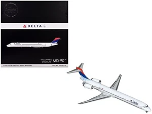 McDonnell Douglas MD-90 Commercial Aircraft "Delta Air Lines" (N910DN) White wit - Picture 1 of 3