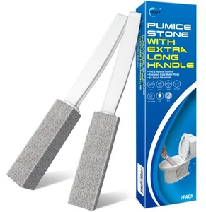 Pumice Stone Toilet Bowl Cleaning Stick with Extra Large Handle,Cleans Away L... - Picture 1 of 8