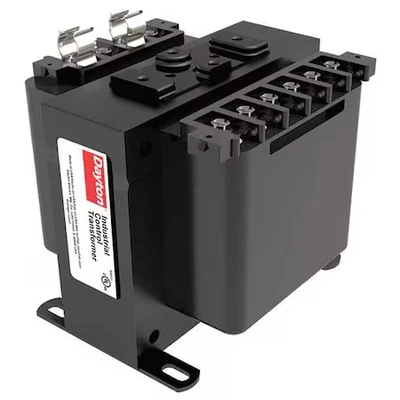 Transformador de control Dayton 31Ej22, 50 Va, 24 V CA, 208/240/277/380/480 V AC Foto 1 de 2
