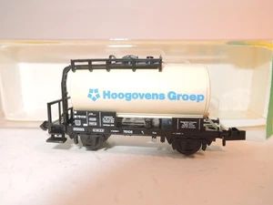++ G2563 Spur N Minitrix 13599 Kesselwagen Hoogovens Groep NS Niederlande OVP - Picture 1 of 4