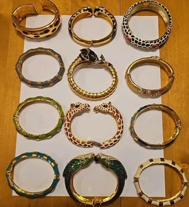 Lot Of  12 Designer Bracelets KENNETH JAY LANE & NOLAN MILLER 4 REPAIR AUCTION 3 - Picture 1 of 21