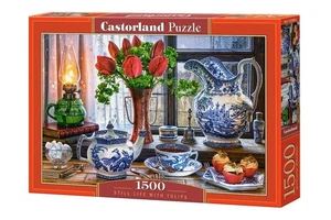 NEW Castorland Jigsaw Puzzle 1500 Pieces Still life with Tulips - Picture 1 of 2