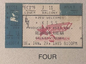 Boleto de concierto de beso talón dallas texas 29 de enero 1985 lick it up tour eric carr - Imagen 1 de 1