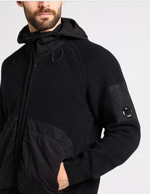 Cp Company Cardigan Black XL 48"chest  Rrp  £530 #S469 - Image 1 of 4