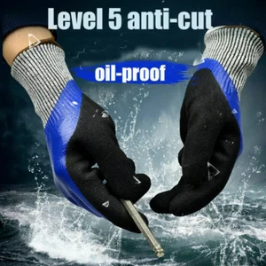 Waterproof Cut Proof 5 Thermal Insulated Work Gloves Cold Safety Fishing freezer - Picture 1 of 8
