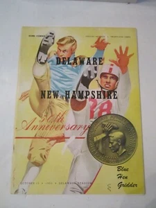 1955 DELAWARE VS NEW HAMPSHIRE COLLEGE FOOTBALL PROGRAM - TUB QQQ - Picture 1 of 7