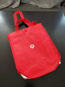"Bolso de Mano de Compras Reutilizable LULULEMON Manijas de Tela Cierre a Snap 11,5"" x 9"" x 4" - Imagen 1 de 3