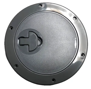 Escotilla de inspección redonda Nuova Rade 185 mm / 235 mm para barco / caravana / RV - gris - Imagen 1 de 4