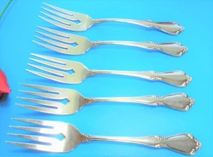 5 Oneida Chateau Salatgabeln Edelstahl 6 1/8" EUC - Bild 1 von 3