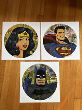 Set Of 3 Prints Superman 12x12" signed print By Frank Forte Pop Art DC Comics