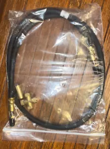 Manguera de freno de remolque de punto flexible de goma Kodiak 42" macho destello invertido - Imagen 1 de 4