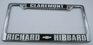 Richard Hibbard Chevrolet California Dealership License Plate Frame Plastic #3 - Picture 1 of 4