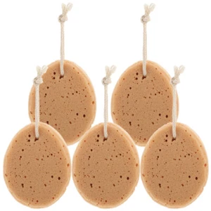 5 Pcs Bath Sponge Natural Seaweed Cotton Honeycomb Sponge Biodegradable Kids - Picture 1 of 12