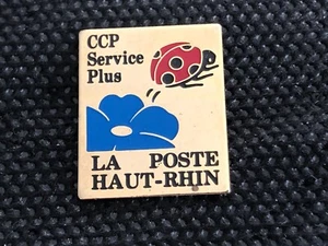 b PINS PIN ENAMEL POST LA POSTE PTT ALSACE 68 HAUT RHIN COCCINELLE  - Picture 1 of 1