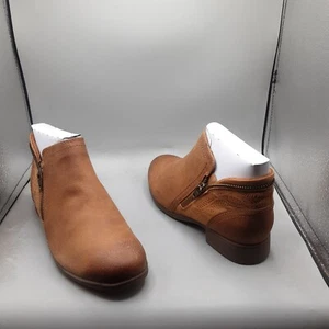 Cobb Hill Crosbie Bootie Women's 6.5M Brown Tan Burnished Ankle - Picture 1 of 9