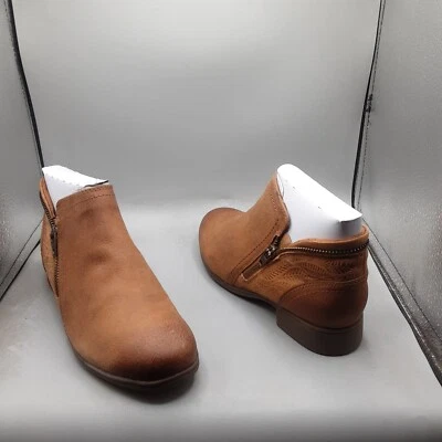 Cobb Hill Crosbie Bootie Women's 6.5M Brown Tan Burnished Ankle - Image 1 of 4