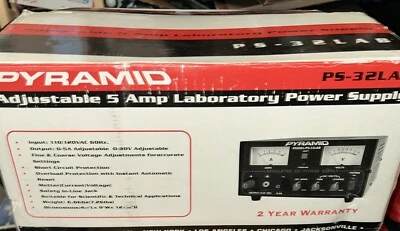 Pyramid PS-32LAB 5A 0-30 DC Laboratory Power Supply - Image 1 of 4