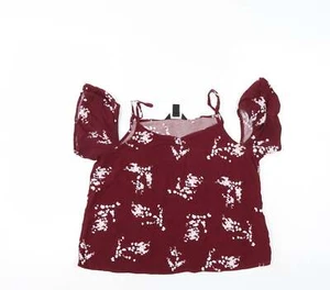 New Look Girls Red Floral Viscose blend Blouse Size 14 Years - Picture 1 of 12