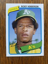Rickey Henderson 2006 Topps Rookie of the Week #21 Oakland Athletics A's