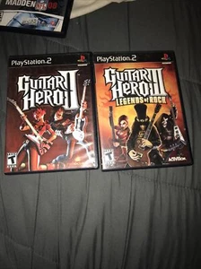 Guitar Hero Ps2 Game Lot Guitar Hero 2 II & 3 Legends Of Rock No Manual Tested - Picture 1 of 2