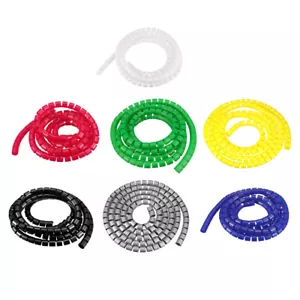 Spiral Tube Wrap Cable Management Sleeve 16mm Outet Diameter Multiple Colour - Picture 1 of 2