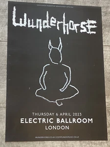 WUNDERHORSE Concert poster - London 2023 music band show tour - Gig memorabilia. - Picture 1 of 1