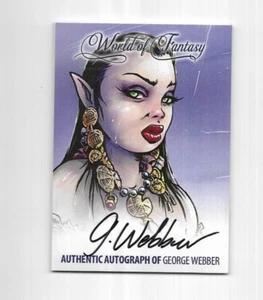 2012 Breygent ~ World Of Fantasy Autograph Z-Card ~ GW1 George Webber - Picture 1 of 3