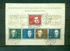Germania - Foglio ricordo usato - Scott# 804 - SCV$ 50,00 - Foto 1 di 1