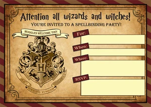 HARRY POTTER Invitations Birthday Party Invites - A5 - FREE NEXT DAY DELIVERY - Picture 1 of 1