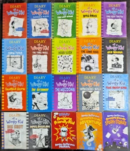 Diary of a Wimpy Kid Jeff Kinney 20 Chapter Book Lot #1-17 + 3 Friendly PB / HC - Picture 1 of 5
