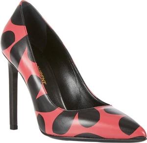 Décolleté in pelle stiletto Saint Laurent YSL Big Heart Paris punta taglia 37 7 - Foto 1 di 5