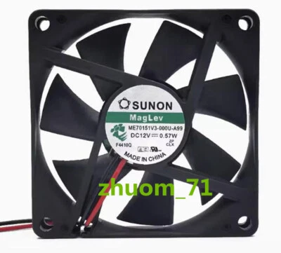 1PC SUNON ME70151V3-000U-A99 12V 0.57W7CM Silent magnetic levitation cooling fan - Image 1 of 4