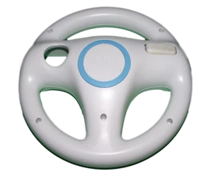 Volante Original Nintendo Wii Wii U Blanco Mario Kart Racing - Imagen 1 de 2