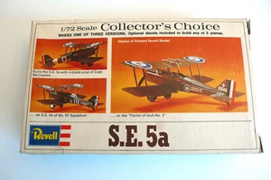KIT REVELL ANCIEN COLLECTOR'S CHOICE S.E. 5a 1/72è COMPLET - Imagen 1 de 4