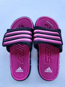 Adidas Niñas Supercloud Rosa Morado Negro Slides Sandalias Talla 4 - Imagen 1 de 9