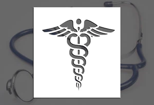 Caduceus Reusable Stencil (Many Sizes) - Imagen 1 de 1