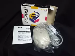 NEC PC-FX Mouse FX-MOU 1995 Retro Game Console Accessories Gray White Unused JP - Picture 1 of 4
