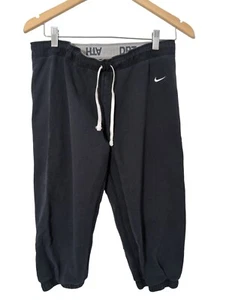 Nike Athletic Dept Cropped Jogger Jogginghose Damen M Schwarz Streetwear Grunge - Bild 1 von 8
