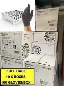1000 X Uniglove Black Pearl strapazierfähige Nitrilpulverfreie Einweghandschuhe - Bild 1 von 1