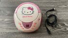 2014 Hello Kitty Pink KT2024A Stereo AM /FM CD Player Boombox Radio - Read