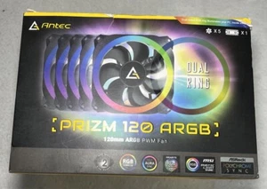 Antec Prizm 120 ARGB 5+C 120mm Case Fan w/Fan Controller (5 in 1 Pack) - Picture 1 of 3