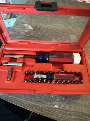 Sears Craftsman USA Nos Rare 30pc Magnetic Screwdriver Bit Set & Stubby Driver - Image 1 of 4