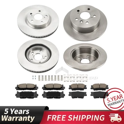 Front Rear Brake Rotors & Pads Kit For 2013-2018 Lexus ES350 2014 2015 2016 2017 Foto 1 de 4