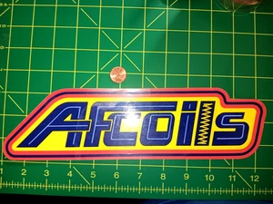LARGE AFCOILS BLUE Sticker / Decal  RACING ORIGINAL OLD STOCK - Picture 1 of 1