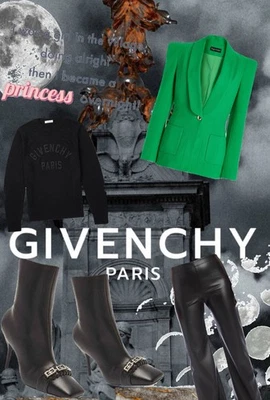 GIVENCHY Women’s G Woven High Fashion Boot Black EUR 37/7 MSRP $2499 - Image 1 of 4