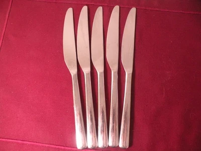 Juego de 5 cuchillos de cena WMF Cromargan MANAOS BISTRO cuchillo de acero inoxidable 9" Foto 1 de 3